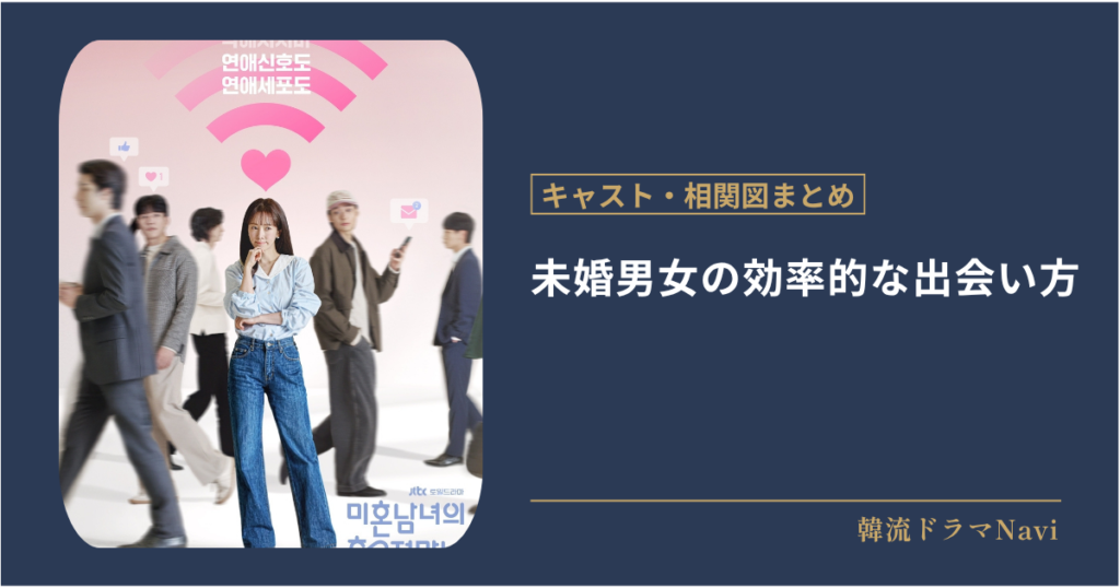 未婚男女の効率的な出会い方のキャストや配信情報、相関図
